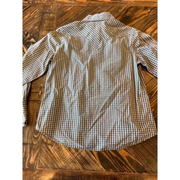 Cruel Retro Denim Festival Western Cowgirl Pearl Snap Shirt Women Medium Aztec - Picture 4 of 13